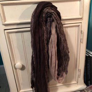 Brown MultiPattern scarf